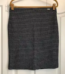 black and white pattern skirt 10