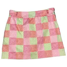 NEW Vineyard Vines Neon Patchwork Whale Skirt size 6