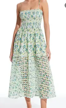 Solid and striped dress