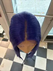 Vibrant, violet lace front wig