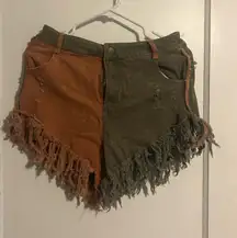 Oli & Hali patchwork shorts