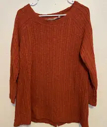 Soft Surroundings Rust Textured Blouse