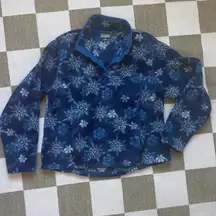 L.L. Bean Snowflake Fleece Jacket