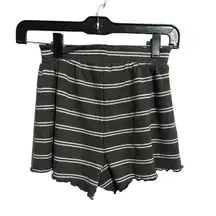 Make + Model NWOT Stripe Gray Lettuce Cut Shorts