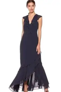 C/MEO COLLECTIVE Be About You Gown in Navy Medium Womens Long Dress