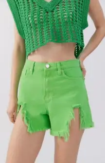 Green A Line Shorts