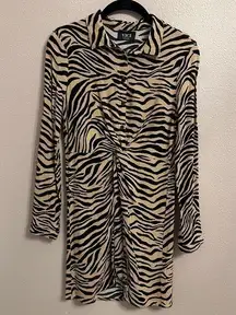 VICI  Collection Blouse Dress Animal Print XS