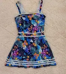 Shore Shapes Swimwear | tropical floral swim dress