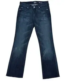 7 for all Mankind‎ Y2K Low-Rise Bootcut Jeans Women's 29" Raw Hem USA Kimmie