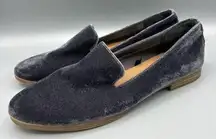 DV Dolce Vida Womens Grey Velvet Flats Slip On Size 8