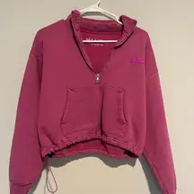 Set active Pink Half-Zip Sweatshirt