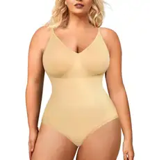 Seamless Shapewear Bodysuit Thong – Nude XS/S