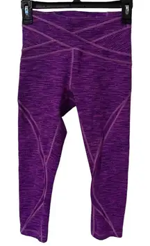Lululemon Free‎ Flow Pink Crop Leggings Sz 4