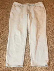 Old Navy OG Straight Jeans High Rise Light Wash‎ Denim Secret Smooth Pockets 16