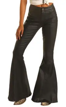 Rock&Roll Denim size 25x36 flare black jeans cowgirl pants