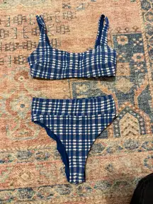 Retro high wasted aerie swimsuit set