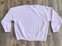 Official Ariana Grande No Tears Left to Cry Pink Crewneck Sweatshirt Size XXL