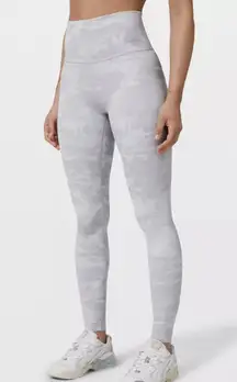 Lululemon Wunder Under Tight Jacquard Alpine White Camo
