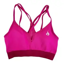 Ryderwear Pink Strappy Sports Bra Sz S