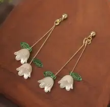 Exquisite Lily of the valley pendant dangle earrings‎  fashion jewelry