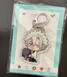 NEW Chibi Demon Slayer Sanemi Shinazugawa Keychain Charm