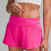 Sonic Pink Speed Up Mid-Rise Lined Short 4"