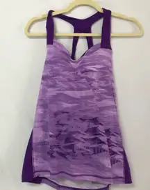 The North Face Purple Active Wear Workout Tank Womens L Top Athletic Gorpcore