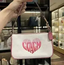 Coach  Nolita 19 With Stripe Heart Motif ca797