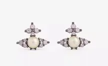 VIVIENNE WESTWOOD Willa Brass and Crystal Stud Earrings