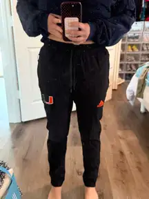 University of miami adidas joggers