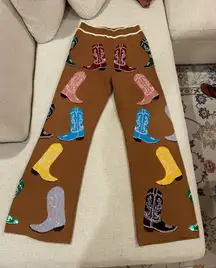 Queen Of Sparkles Cowboy Boot Pants 