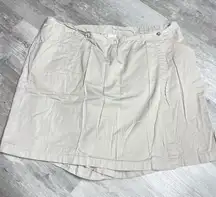 Women's 26W (3X)‎ Ivory Twill Skort Z-311