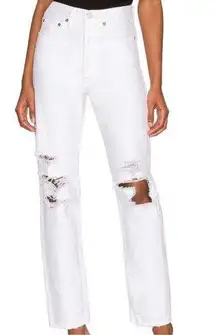 Agolde White Organic Cotton Jeans