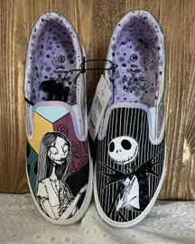Disney Nightmare Before Christmas NWT Women's 9 Low Top Slip-On Sneaker Shoes