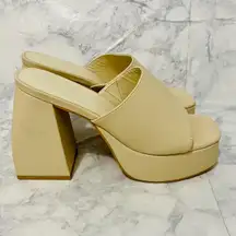 Princess Polly  Bone Shapiro Mules Platform Heels