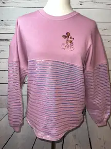 Disneyland Spirit Jersey XS Extra‎ Small EARidescent Disney Sequins Sweatshirt