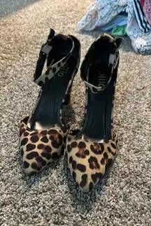 Allio Cheetah Print Heels 