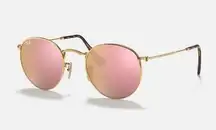 Ray Ban Pink Mirrored Sunglasses