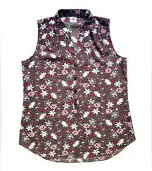 Cabi Plaza Fiesta Floral Sleeveless Blouse