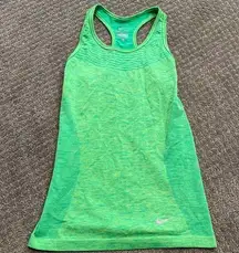 Nike  Womens Dri-Fit Lime Green Tank Top