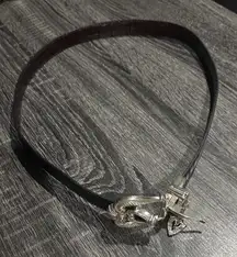 Brighton Black/brown Belt with Silver Buckle reversible. New