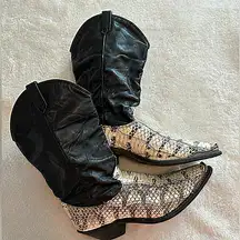 Dingo  Snakeskin and leather cowboy‎ boots