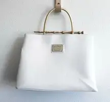 LOUNGEFLY x HARRY POTTER | Elder Wand Deathly Hallows White Satchel Gold