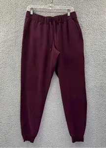 Lululemon On the Fly Jogger Woven Cassis Maroon Red Women's 8 x 28