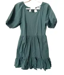 PETER SOM Ruffled Puff Sleeve Mini‎ Dress Sz 6