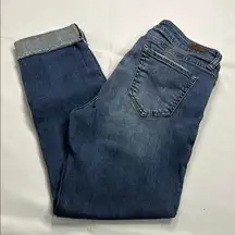 Kut from the Kloth Blue Boyfriend Jeans with Rolled Hems