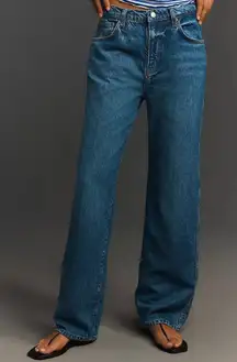 REFORMATION Val 90s Mid Rise Straight Jeans in Wash Pelican Size US 27