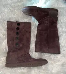 UGG Lo Pro Mid Calf Button Boot - Chocolate Brown
