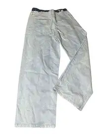 NWT Wild Fable Jeans Sz 12 Light Wash Double Waist  Band 90s Relaxed Straight