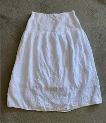 Old Navy White Eyelet Maxi Skirt
